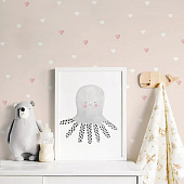 Обои 1.06х10м Romarta арт.106-102-32 Сердечки на розовом /Moda Interio Обои 1.06х10м Romarta арт.106-102-32 Сердечки на розовом /Moda Interio