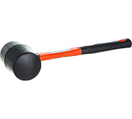  Киянка резиновая 450г, черная резина, фибергласовая рукоятка, Sparta 