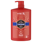 Гель-шампунь для душа OLD SPICE 2в1 Captain 1000мл Гель-шампунь для душа OLD SPICE 2в1 Captain 1000мл