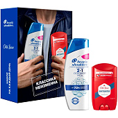  Подарочный набор HEAD & SHOULDERS Шамп и бальз против перхоти Основной уход 200мл + OLD SPICE Твердый дезодорант Whitewater 50мл 