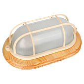 Светильник влагозащищенный овал Camelion 1401D Цвет КЛЁН "Решетка" 60Вт Светильник влагозащищенный овал Camelion 1401D Цвет КЛЁН "Решетка" 60Вт