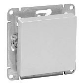 Выключатель встраиваемый проходной 1 клавиша, цвет алюминий, EKF Эпика Выключатель встраиваемый проходной 1 клавиша, цвет алюминий, EKF Эпика