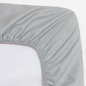 Простыня на резинке 180х200 Этель цв.светло-серый, 100% хлопок, бязь, 9046048 Простыня на резинке 180х200 Этель цв.светло-серый, 100% хлопок, бязь, 9046048