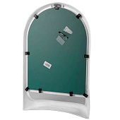 Зеркало в пластиковой раме с полкой белое М3130 Зеркало в пластиковой раме с полкой белое М3130