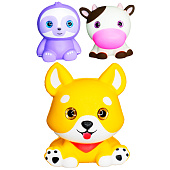 Сквиш-мялка Зоопарк, с блестящими глазами, микс, LI294 Сквиш-мялка Зоопарк, с блестящими глазами, микс, LI294