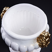  Фигурное кашпо "Чаша виноградная лоза", белое золото 3,5л/ 29см    2627277 