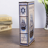 Сейф-книга дерево Морское приключение кожзам 21х13х5 см 3622222 Сейф-книга дерево Морское приключение кожзам 21х13х5 см 3622222