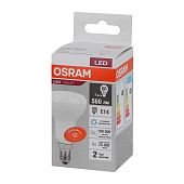 Лампа LED 8Вт Е27, грибовидная, 3000К теплый OSRAM