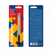 Нож для бумаг 9 мм ErichKrause Universal auto - lock, желтый, блистер, 19150 Нож для бумаг 9 мм ErichKrause Universal auto - lock, желтый, блистер, 19150