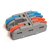  Клемма разветвительная СМК 422-4 двухполюсная, 2шт 