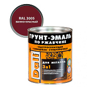 ГРУНТ - ЭМАЛЬ по ржавчине "DALI" 2л - винно-красный RAL3005 ГРУНТ - ЭМАЛЬ по ржавчине "DALI" 2л - винно-красный RAL3005