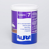 В/Д краска моющаяся шелково-матовая AURA LUXPRO 7 0,9 л В/Д краска моющаяся шелково-матовая AURA LUXPRO 7 0,9 л