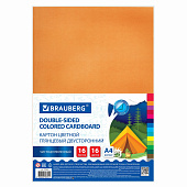  Картон цветной А4 16л 16цв  BRAUBERG, А4 200х290, 2-сторонний, 115166 