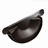 Заглушка желоба 125/90 Optima, Коричневый Ral:8017 Заглушка желоба 125/90 Optima, Коричневый Ral:8017