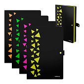  Папка на кнопке  4 отд. А4 400мкм ErichKrause Matt Accent пластик, с перфорацией, ассорти (4/64) /61210/ 