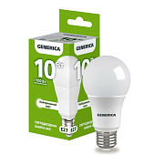 Лампа LED 10Вт Е27, груша, 4000К нейтр. бел. GENERICA Лампа LED 10Вт Е27, груша, 4000К нейтр. бел. GENERICA