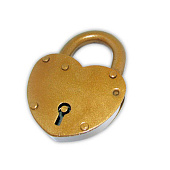 Замок навесной ЗВС-2 "сердечко" (латунь/золото) Елизарово Замок навесной ЗВС-2 "сердечко" (латунь/золото) Елизарово