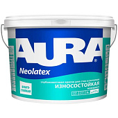 Краска износостойкая для стен и потолков "AURA NEOLATEX" 9л Краска износостойкая для стен и потолков "AURA NEOLATEX" 9л