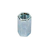  Гайка переходная DIN 6334 М 6, 4шт, цинк 