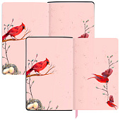 Ежедневник недатированный А5 138х213мм BRAUBERG VISTA под кожу гибкий, 136л, Birds, 112021 Ежедневник недатированный А5 138х213мм BRAUBERG VISTA под кожу гибкий, 136л, Birds, 112021