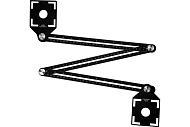 Линейка-шаблон для переноса отверстий на плитку Vertextools 3х30см