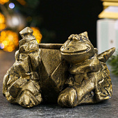 Фигурное кашпо "Дракон" старое золото, 10х11х7см 9683270 Фигурное кашпо "Дракон" старое золото, 10х11х7см 9683270