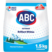 Стиральный порошок для белого АВС Свежесть гор 1,5кг Стиральный порошок для белого АВС Свежесть гор 1,5кг