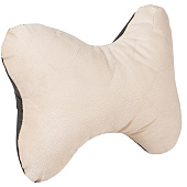  Подушка на подголовник AIRLINE Алькантара Бежевая 