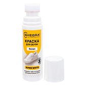 Краска для белой обуви SHEGRA (ШЕГРА) кожа, текстиль 75мл, губка, 700780