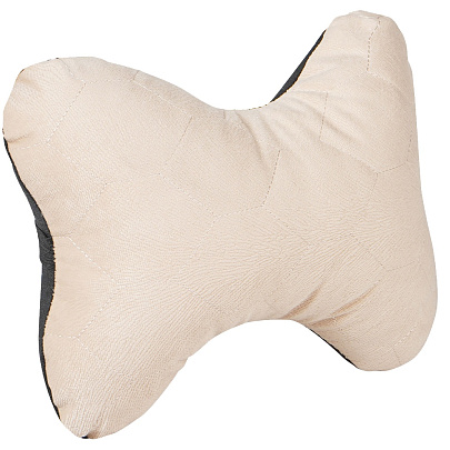  Подушка на подголовник AIRLINE Алькантара Бежевая 