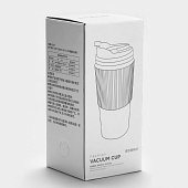 Термокружка, 450 мл, вакуумная, чёрная 10831004 Термокружка, 450 мл, вакуумная, чёрная 10831004