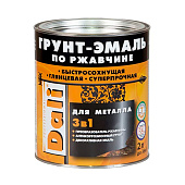 ГРУНТ - ЭМАЛЬ по ржавчине "DALI" 2л - черный RAL 9005