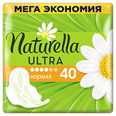 Гигиенические прокладки NATURELLA UltraCamomile Normal Quatro 40шт Гигиенические прокладки NATURELLA UltraCamomile Normal Quatro 40шт