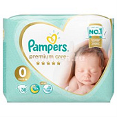  PAMPERS Подгузники Premium Care Newborn (1.5-2.5кг) Упаковка 30 