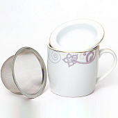 Кружка заварочная 350мл,АВРОРА Алия, декор золото, 113-19070 Кружка заварочная 350мл,АВРОРА Алия, декор золото, 113-19070