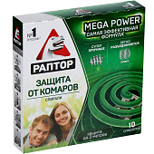 Спирали от комаров Раптор Mega Power 10+2 шт. Спирали от комаров Раптор Mega Power 10+2 шт.