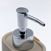 Дозатор для жидкого мыла цемент с бамбуковым декором 13184 Дозатор для жидкого мыла цемент с бамбуковым декором 13184