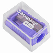  Точилка BRAUBERG KIDS "MINI", с контейнером, пластиковая, пастельные цвета ассорти, 271944 