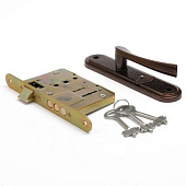 Замок врезной с ручкой ЗВ 9-4.2 (медь) Зенит 00-00000582 Замок врезной с ручкой ЗВ 9-4.2 (медь) Зенит 00-00000582