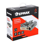 Плитка газовая ЕРМАК из нерж.стали, малая, с переходником, 25х20,5х10см, 1,8кВт 116-048 Плитка газовая ЕРМАК из нерж.стали, малая, с переходником, 25х20,5х10см, 1,8кВт 116-048