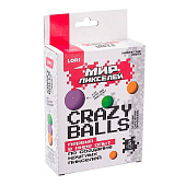  Набор химические опыты "Crazy balls, мир пикселей", зелёные, сиреневые, оранжевые, Опи-006 