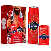  Подарочный набор OLD SPICE Твердый дезодорант Captain 50мл+Гель для душа + шампунь 3в1 Captain 250мл 