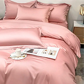  Комплект постельного белья Mariya DeLuxe, евро, наволочки 50х70 см, Б-КПБ-евро-розовый 