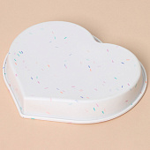 Форма силиконовая для выпечки KONFINETTA «Сердце», 25?23?3,5 см цвет белый 9687230 Форма силиконовая для выпечки KONFINETTA «Сердце», 25?23?3,5 см цвет белый 9687230