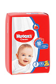 Подгузники Huggies Классик (4-9кг) 16шт Подгузники Huggies Классик (4-9кг) 16шт
