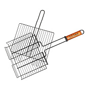  Решетка-гриль 1-2.SALE глубокая антиприг. 31х24х5см дл.65см хром. дер E1M 795373 