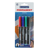 Набор маркеров перманентных 4 цвета 2.0 мм Centropen 2846, 9933425 
