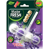 Подвесной блок для унитаза Master FRESH DUO EFFECT 5в1 формула GOLD ЛАВАНДА 1шт Подвесной блок для унитаза Master FRESH DUO EFFECT 5в1 формула GOLD ЛАВАНДА 1шт