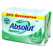 Мыло туалетное Absolut NATURE алоэ (4х75 г) 300г Мыло туалетное Absolut NATURE алоэ (4х75 г) 300г