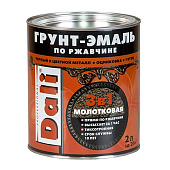 Молотковая ГРУНТ - ЭМАЛЬ по ржавчине "DALI" 2л - серебристый Молотковая ГРУНТ - ЭМАЛЬ по ржавчине "DALI" 2л - серебристый
